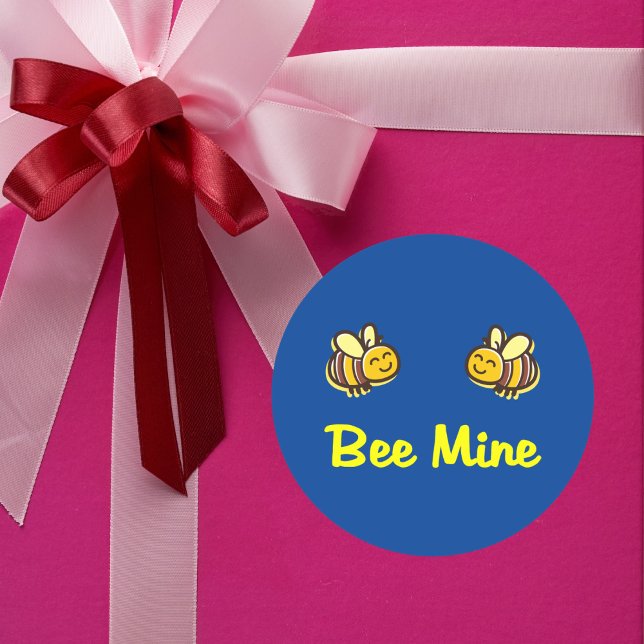 Niedliche Bienenstöcke rückwärts Hummeln dunkle Fa Runder Aufkleber (Von Creator hochgeladen)