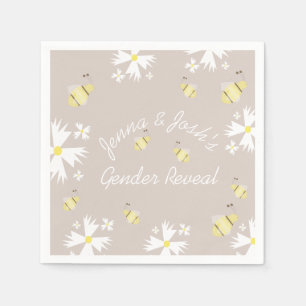 Niedliche Bienenvölker-Daisy Serviette