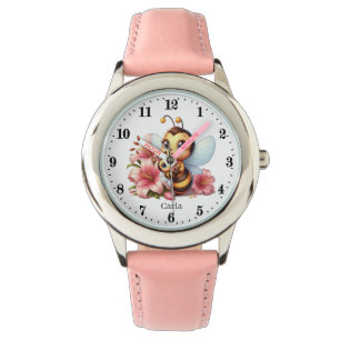 Niedliche Bienenvölker geben Mädchen Namen Armbanduhr