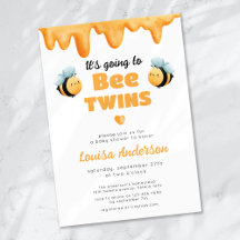 Niedliche Bienenwins-Babydusche