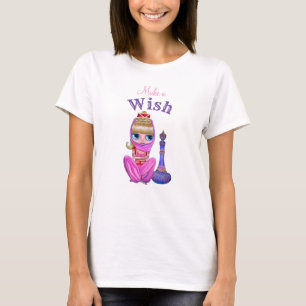 Niedliche Big Eye Genie Girl Magic Flasche T-Shirt