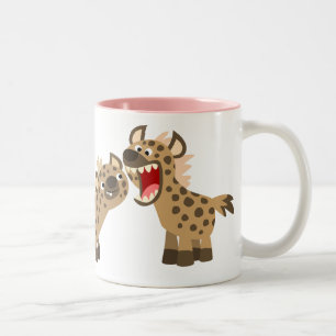 Niedliche Big Teethed Cartoon Hyenas Tasse
