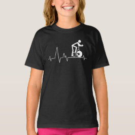Niedliche Biker im Innenspannzyklus T-Shirt