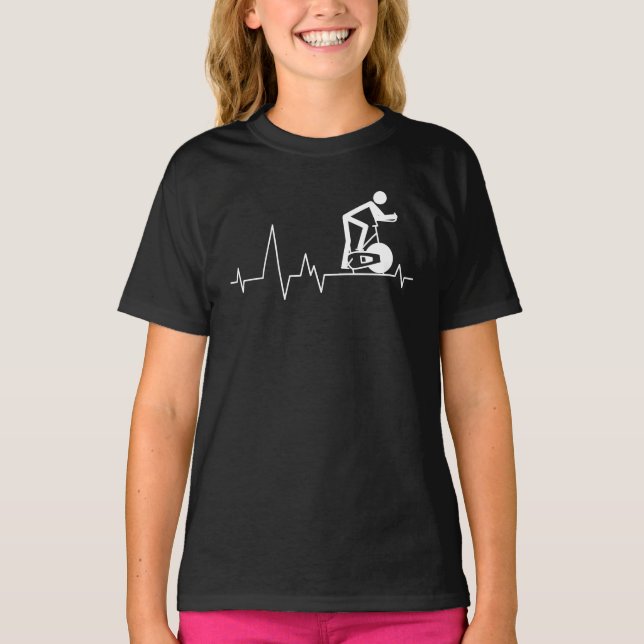 Niedliche Biker im Innenspannzyklus T-Shirt (Vorderseite)