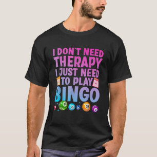 Niedliche Bingo-Neuheit für Männer Bingo Lover Bin T-Shirt