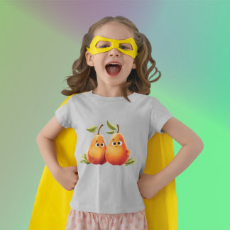 Niedliche Birnen aus Cartoon - Niedliche Birnen mi T-Shirt
