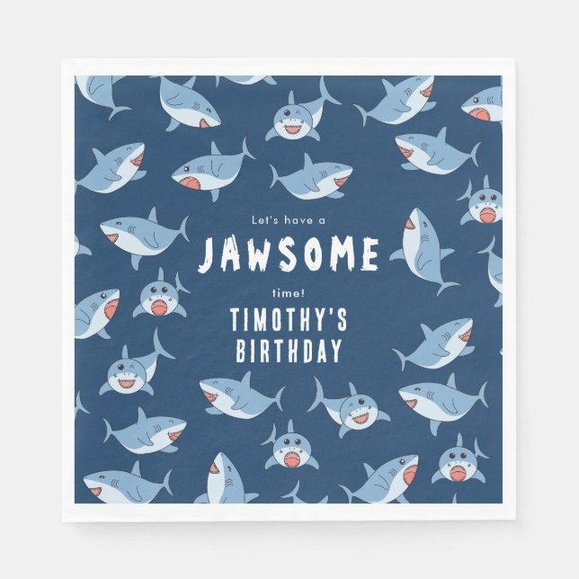 Niedliche Birthday Party Serviette (Vorderseite)