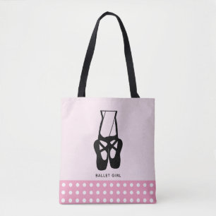 Niedliche Black Ballet Slippers En Pointe Ballet G Tasche