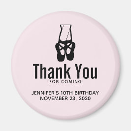 Niedliche Black Ballet Slippers En Pointe Geburtst Magnet