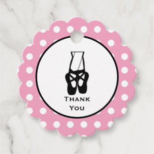 Niedliche Black Ballet Slippers en Pointe Vielen D Geschenkanhänger