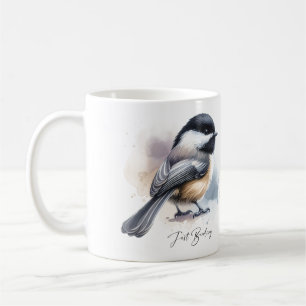 Niedliche Black Cap Chickadee "Just Vogelbeobachtu Kaffeetasse