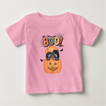 Niedliche Black Kitten Ready to Boo Halloween
