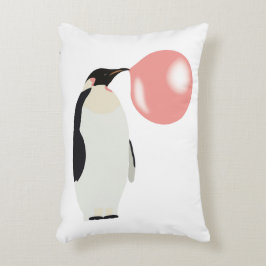 Niedliche Blase Gum Pinguin Blasen Blase Dekokissen