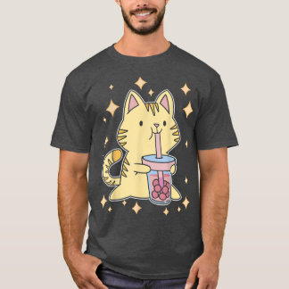 Niedliche Blase Tee Kitty Kawaii Boba Tea Katze Ja