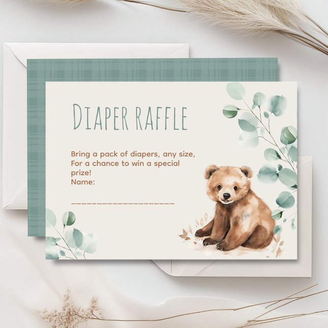 Niedliche Blätter aus dem Wald tragen eine Babydus Begleitkarte (Dusty blue and beige watercolor peonies floral baby shower invitation, gender neutral)