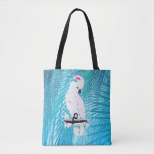 Niedliche Blätter von White Cockatoo Tropical Gre Tasche