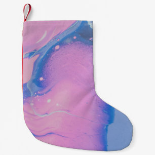 NIEDLICHE BLAU- UND PASTELFARBE KLEINER WEIHNACHTSSTRUMPF