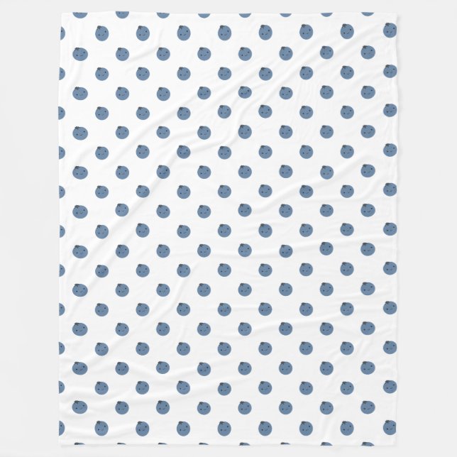 Niedliche Blaubeeren Fleece Blanket (Vorderseite)