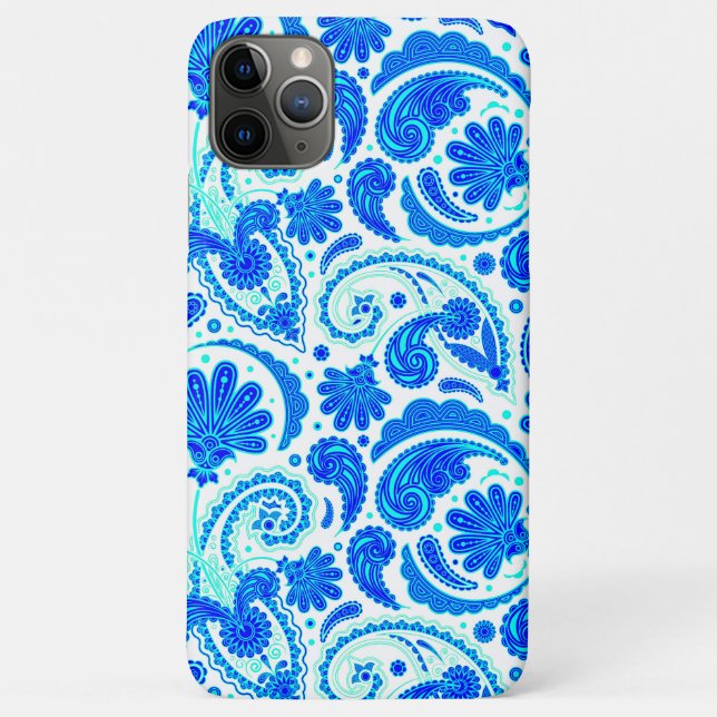 Niedliche blaue Aquarellenmuster Case-Mate iPhone Hülle (Rückseite)