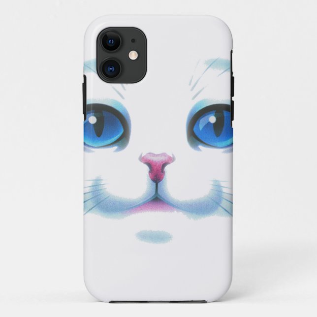 Niedliche blaue Augen der Katze Case-Mate iPhone Hülle (Rückseite)
