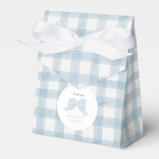 Niedliche blaue Bugband-Babydusche Geschenkschachtel
