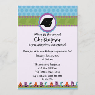 NIEDLICHE blaue Einladung