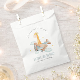 Niedliche Blaue Fliege über Giraffe tierisches Flu Geschenktütchen