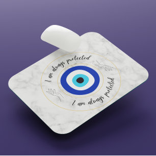 Niedliche Blaue Marmorgriechisch Augaptypografie Mousepad