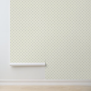 Niedliche blaue Polka Punkte auf Elfenbeinweiß Tapete