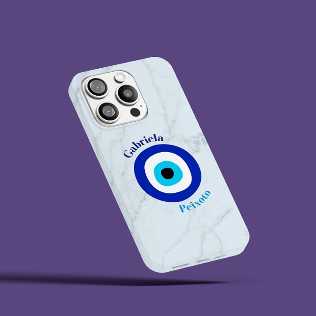 Niedliche blaue Töne griechisches Auge Feminine In iPhone 12 Mini Hülle (Von Creator hochgeladen)