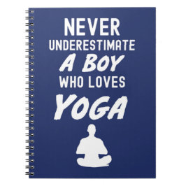 Niedliche blaue Yoga-Geschenke für Kinder Notizblock