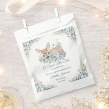 Niedliche Blauer und Beige Blütendusche