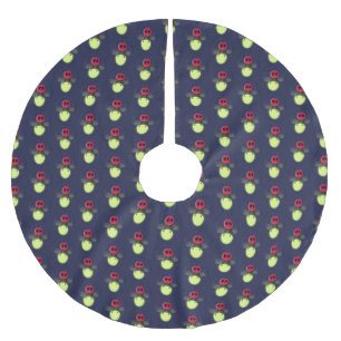 Niedliche Blitzfehler-Firefrefly-Cartoon-Abbildung Polyester Weihnachtsbaumdecke