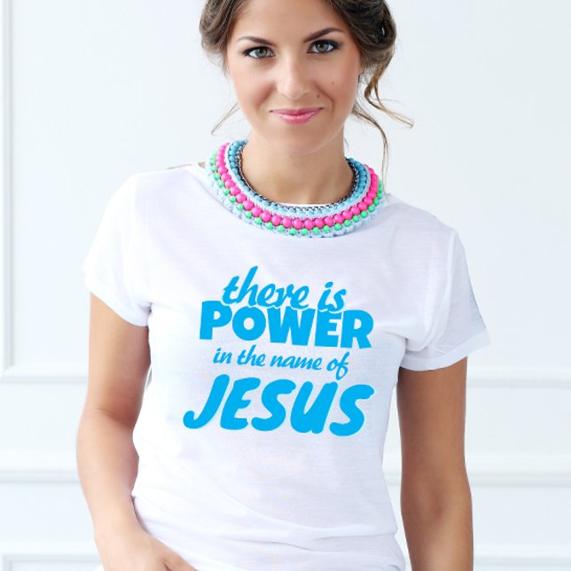 Niedliche Blu-Script Jesus-Schrift T-Shirt (Von Creator hochgeladen)