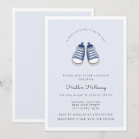 Niedliche Blue Baby Schuhe, Babydusche