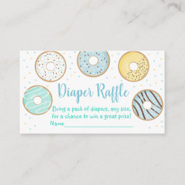 Niedliche Blue Donut Baby Duschdusche Windelwaschk Begleitkarte