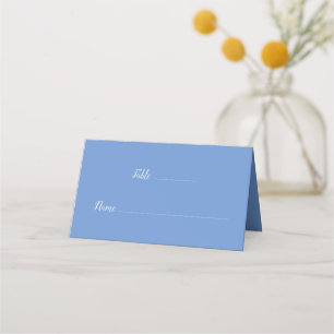 Niedliche Blue Simple Baby Dusche geflochten Platzkarte