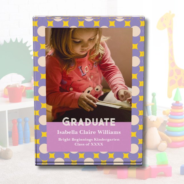 Niedliche Blume Abschluss Geschenke für Kindergart Fotoblock (Cute Flowers Graduation Gifts for Kindergarteners)