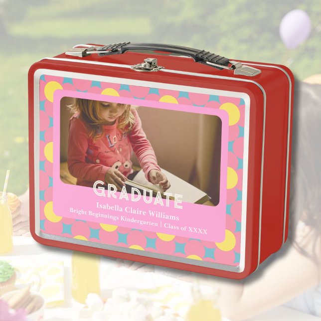 Niedliche Blume Abschluss Geschenke für Kindergart Metall Brotdose (Cute Flowers Graduation Gifts for Kindergarteners)