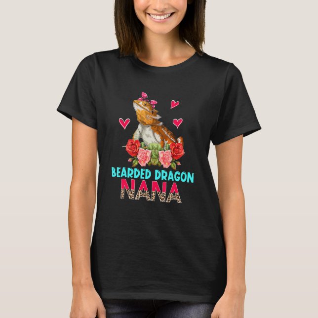 Niedliche Blume Bartdrache Nana T-Shirt (Vorderseite)