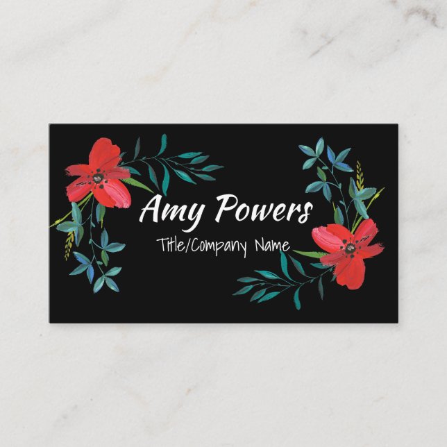 niedliche Blume benutzerdefinierte Visitenkarte do (Vorderseite)