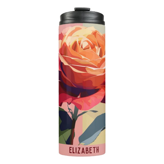Niedliche Blume Cappa Thermal Tumbler Thermosbecher (Vorderseite)