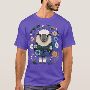 Niedliche Blume der Schafblüte im Garten B T-Shirt