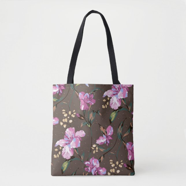 niedliche Blume Design Textil Illustration, Backgr Tasche (Vorderseite)
