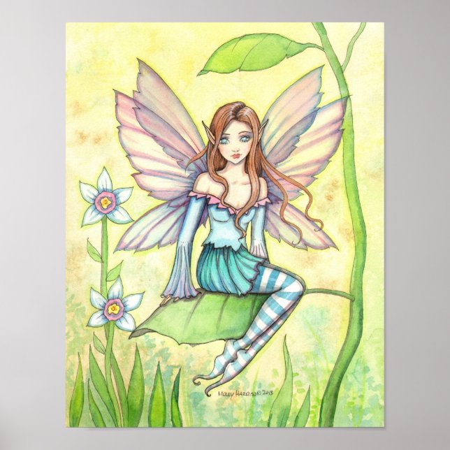 Niedliche Blume Fantasie Kunst und Kultur Poster (Vorne)