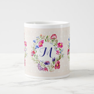 Niedliche Blume für Farbstoffe Jumbo-Tasse
