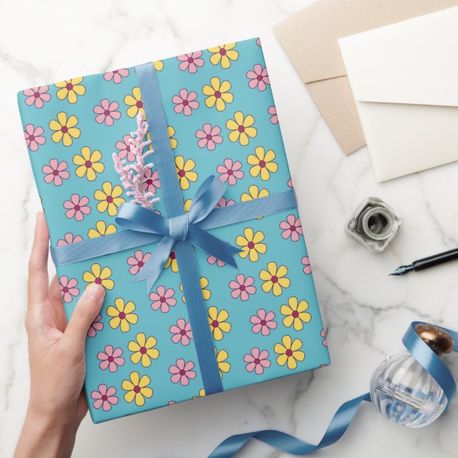 Niedliche Blume Geschenkpapier (Schenken)