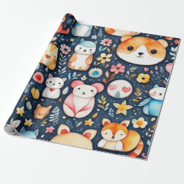 Niedliche Blume Geschenkpapier