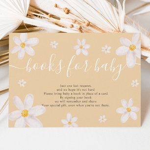 Niedliche Blume goldene Aquarellbücher für Säuglin Einladung