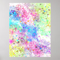 Niedliche Blume handgezeichnetes Design Aquarellfa